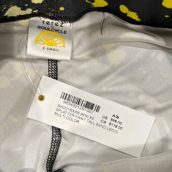 NWT Terez x SoulCycle Splatter Paint Tall Band Leggings - Picture 6 of 10